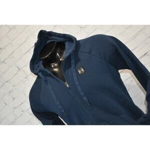 Under Armour Hoodie Mens Size Large Loose Blue Performance Full Zip Jacket